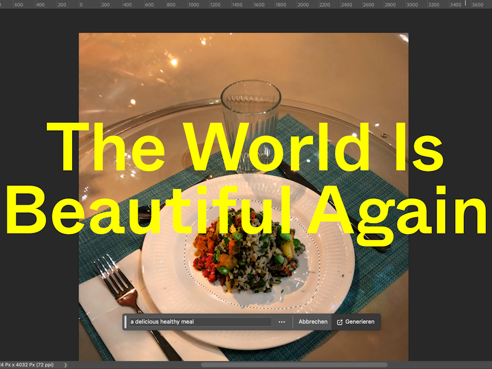 The World Is Beautiful Again: Workshop